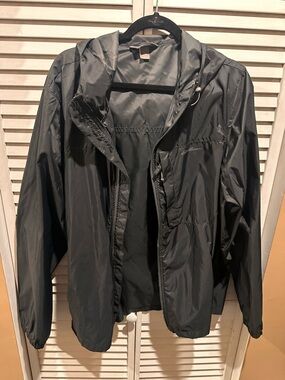 Eddie Bauer Black Men's Hooded Shell Jacket